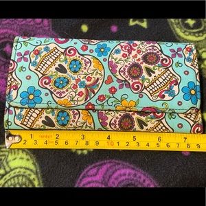 Sugar skull wallet